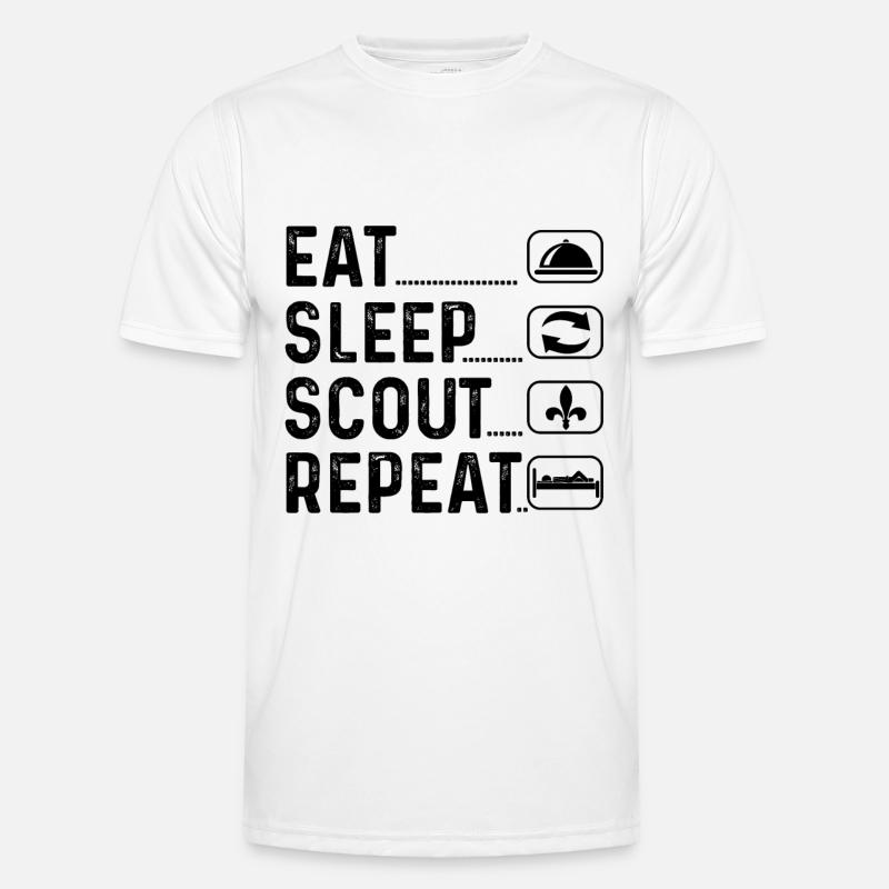 Pfadfinder Geschenk Scout Männer Funktions-T-Shirt