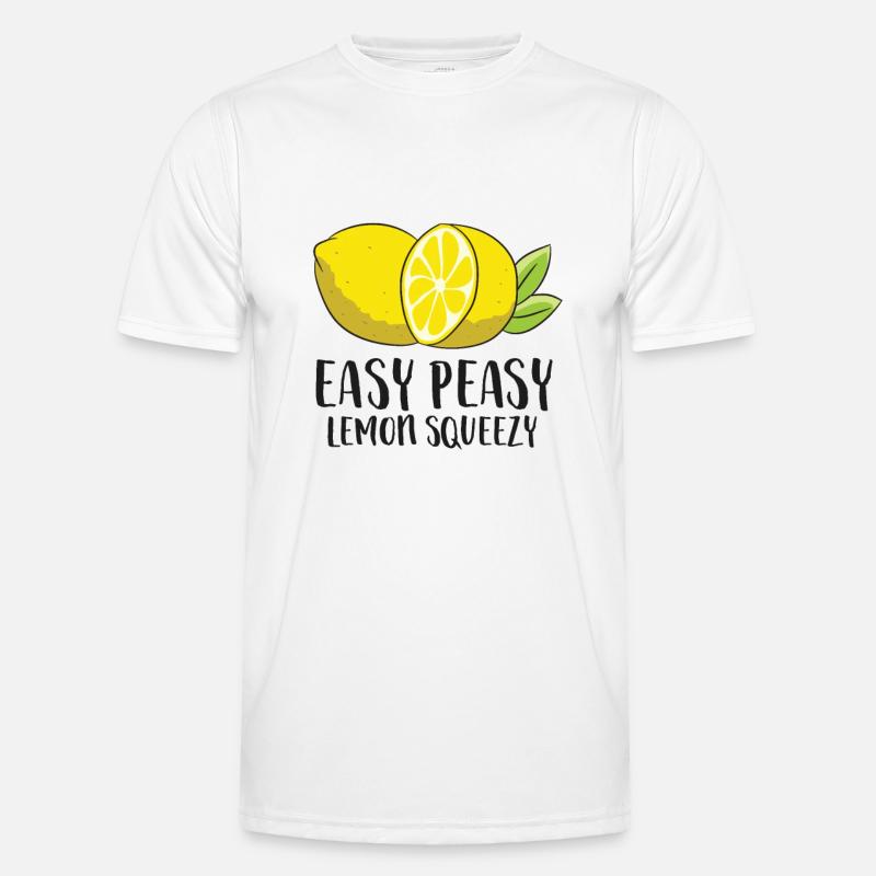 Easy Peasy Lemon Squeezy - Men's Functional T-Shirt - white