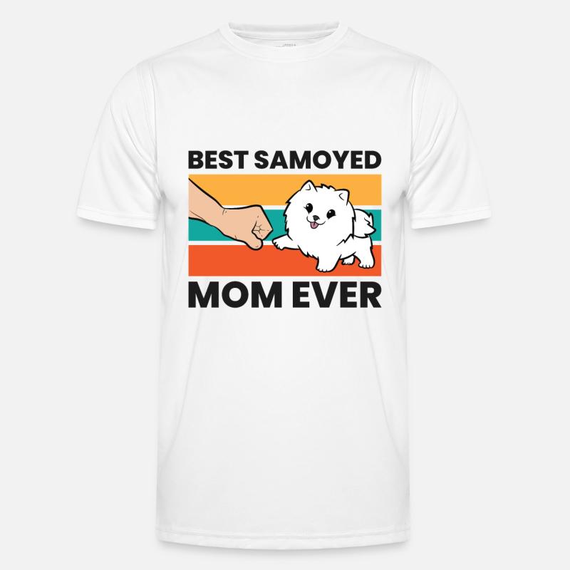 Best Samoyed Mom Ever - Men's Functional T-Shirt - white