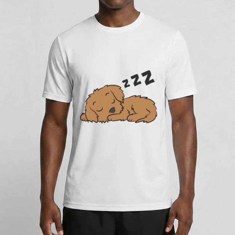 Cockapoo Dog Pajama Funny Sleeping Cockapoo Men's Functional T-Shirt