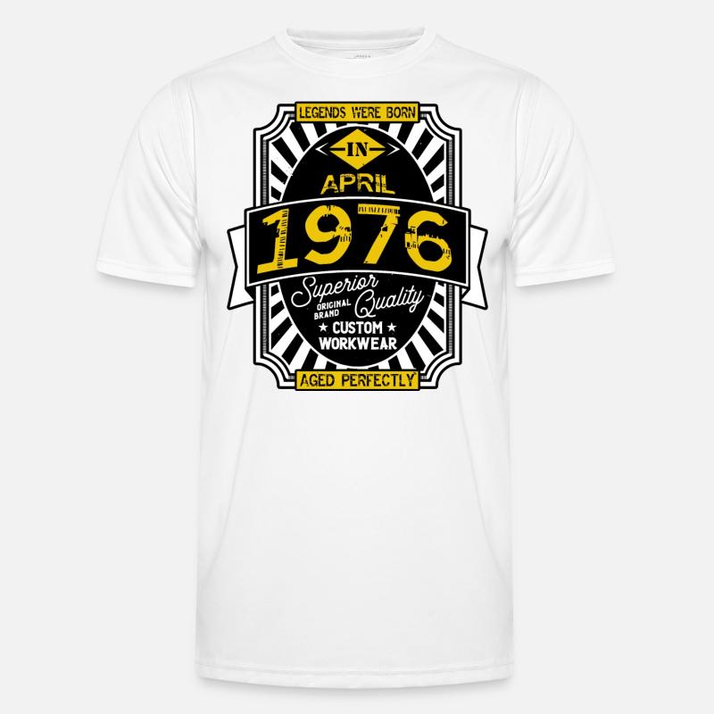1976 APRIL Männer Funktions-T-Shirt