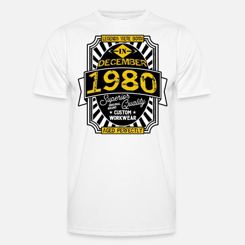DEZEMBER 1980 Männer Funktions-T-Shirt