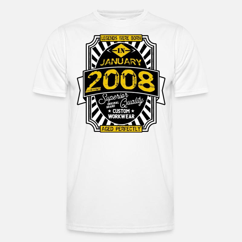 2008 JANUAR Männer Funktions-T-Shirt
