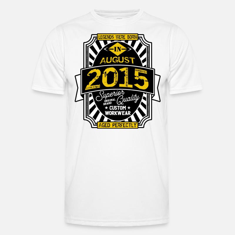 2015 AUGUST Männer Funktions-T-Shirt