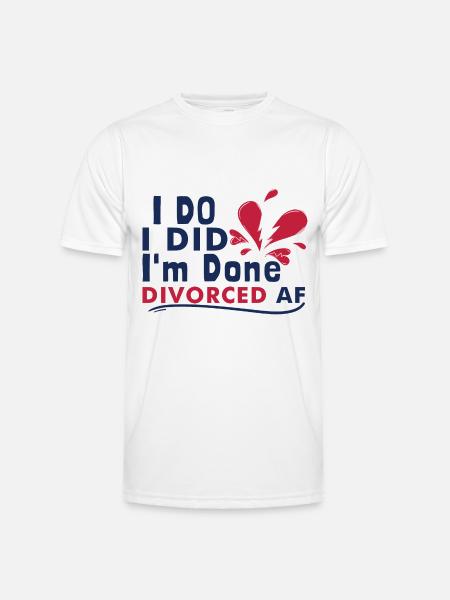 Funny Divorce - Men's Functional T-Shirt - white