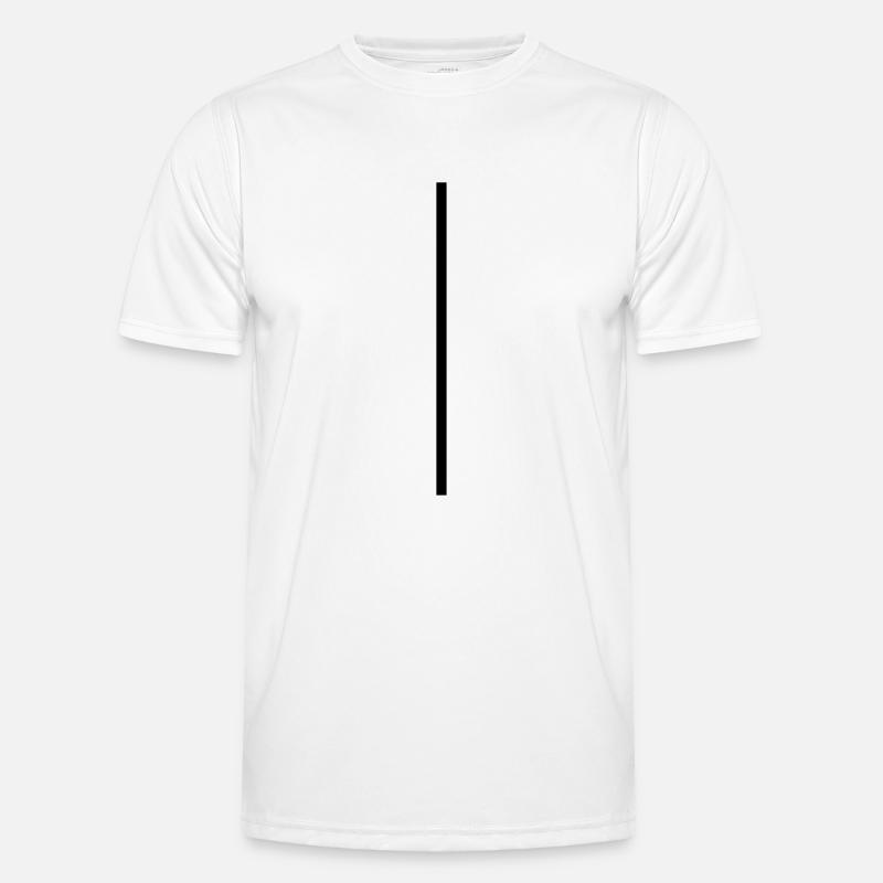 Vertical Line Men's Functional T-Shirt