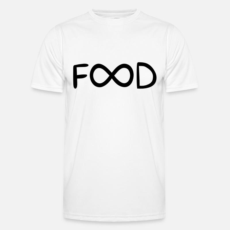 UNENDLICH VIEL ESSEN - Männer Funktions-T-Shirt - Weiß