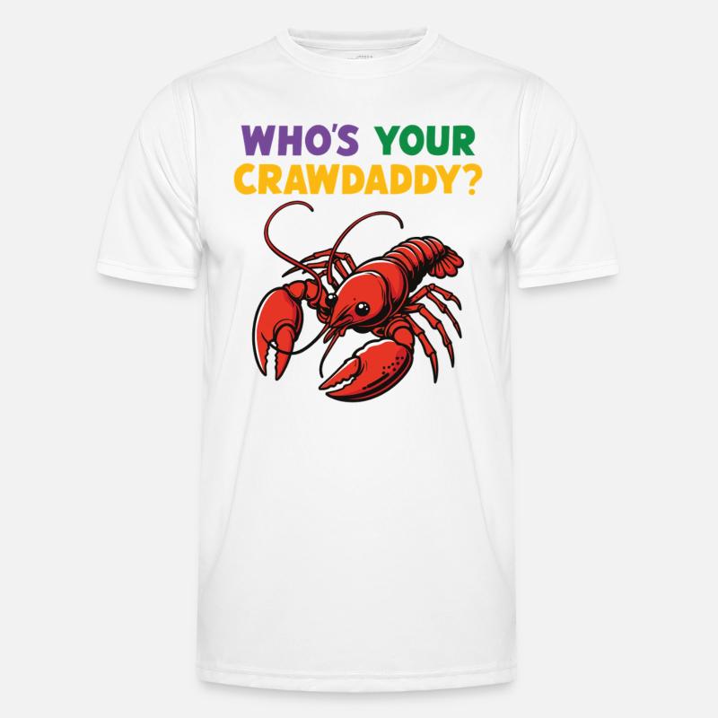 Who's your Crawdaddy - Men's Functional T-Shirt - white