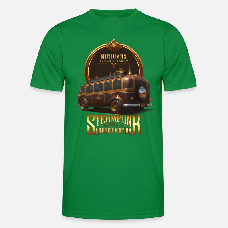 STEAMPUNK OLDTIMER OLDTIMER RETRO MINIVANS Männer Funktions-T-Shirt