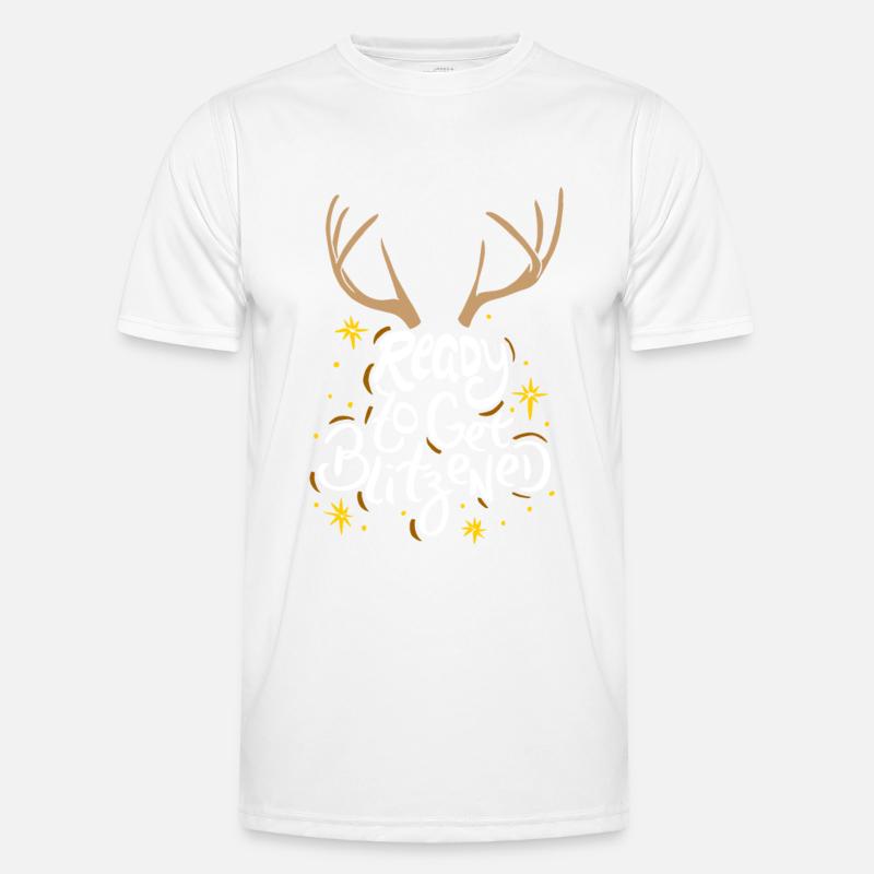 CHRISTMAS - ALCOHOL Ready to get Blitzened Men's Functional T-Shirt