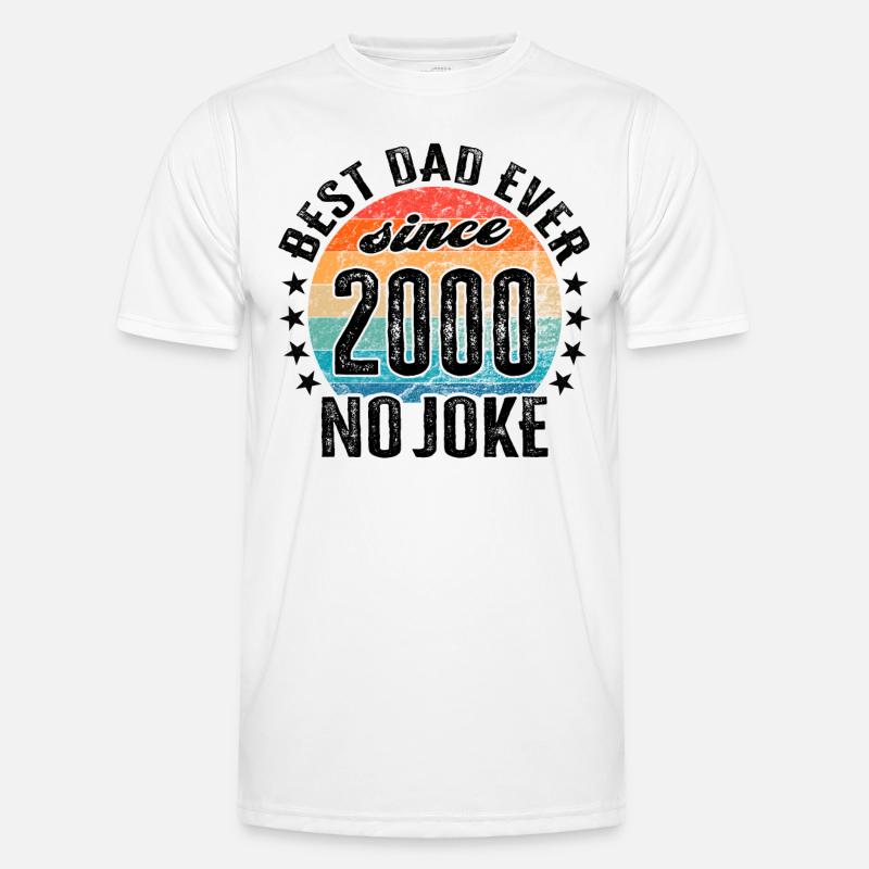Bester Papa der Welt seit 2000 No Joke Männer Funktions-T-Shirt