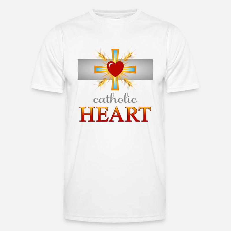 Catholic Heart Men's Functional T-Shirt