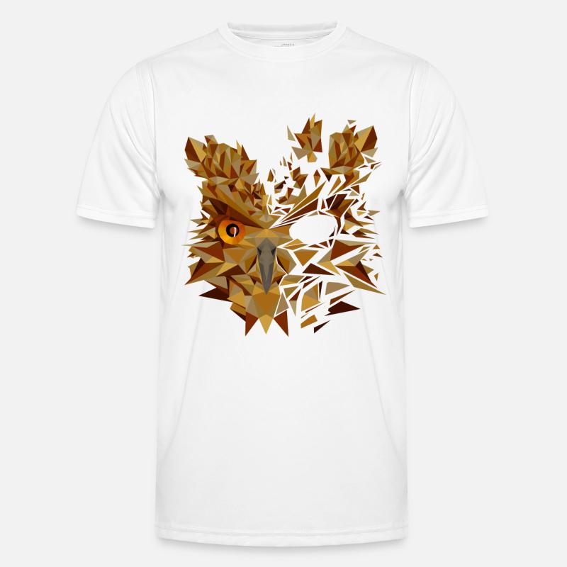 Eule Männer Funktions-T-Shirt