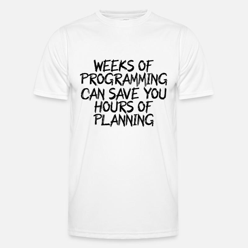 weeks of programming - Men's Functional T-Shirt - white