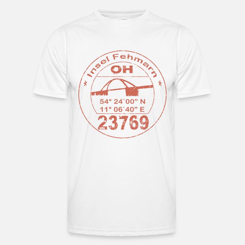 Fehmarn Stempel Männer Funktions-T-Shirt