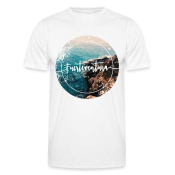 Fuerteventura - Männer Funktions-T-Shirt - Weiß - Vorne - AI Model Male 178 dark (178cm)