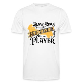 Harmonica Is A Human Right Harmonicist Mouth harp - Männer Funktions-T-Shirt - Weiß - Vorne - AI Model Male 178 dark (178cm)
