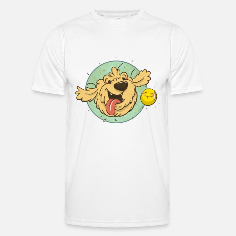 cockapoo Thor mit Tennisball Männer Funktions-T-Shirt