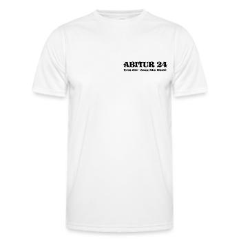 ABITUR 24 - ABI 2024 - ABITURIENT - ABU DHABI - AK - Männer Funktions-T-Shirt - Weiß - Vorne - AI Model Male 178 dark (178cm)
