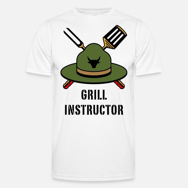 Grill Instructor (Grilling BBQ Barbecue Hat / POS) Men's Functional T-Shirt