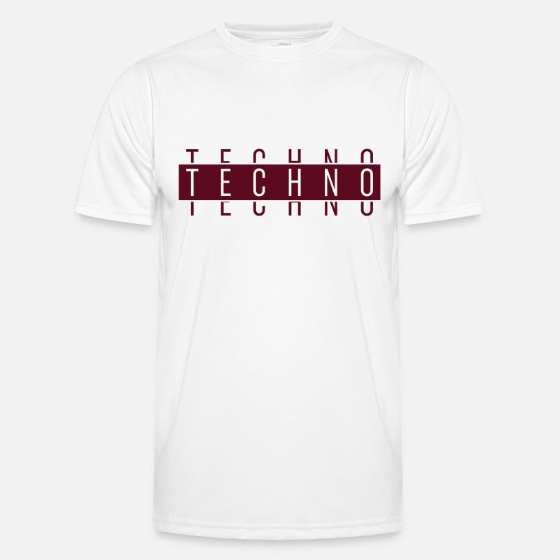 TECHNO TECHNO TECHNO - Men's Functional T-Shirt - white
