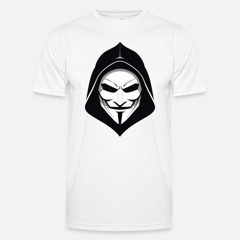 Anonymous Maske Männer Funktions-T-Shirt