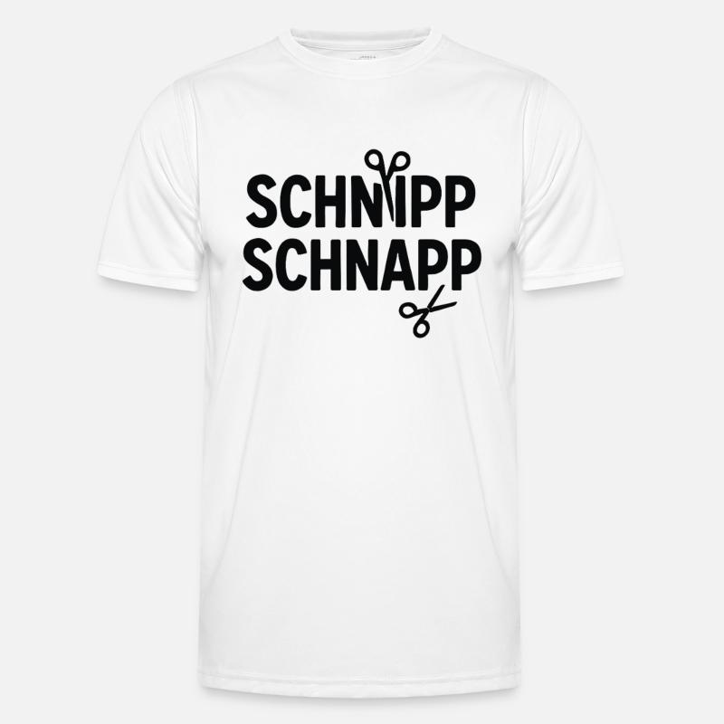 Schnipp Schnapp – der Schnitt sitzt Männer Funktions-T-Shirt