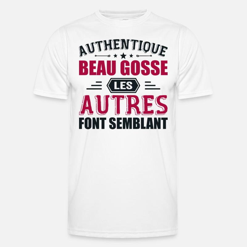 Authentic Handsome Kid - Men's Functional T-Shirt - white