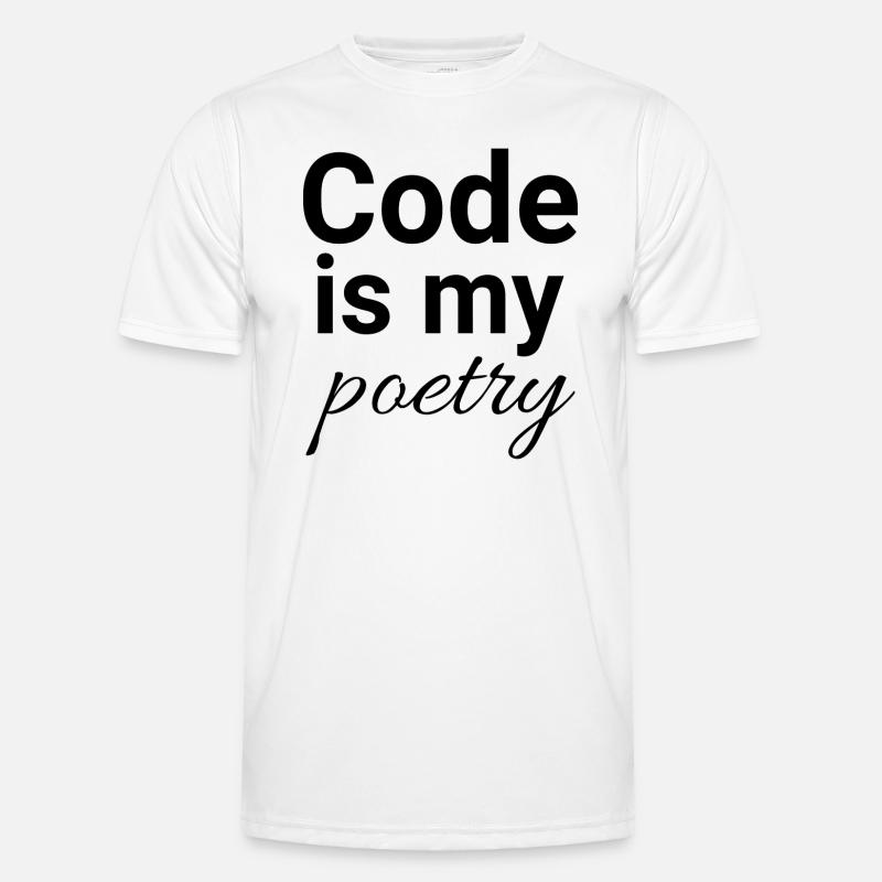 Code is my poetry Männer Funktions-T-Shirt