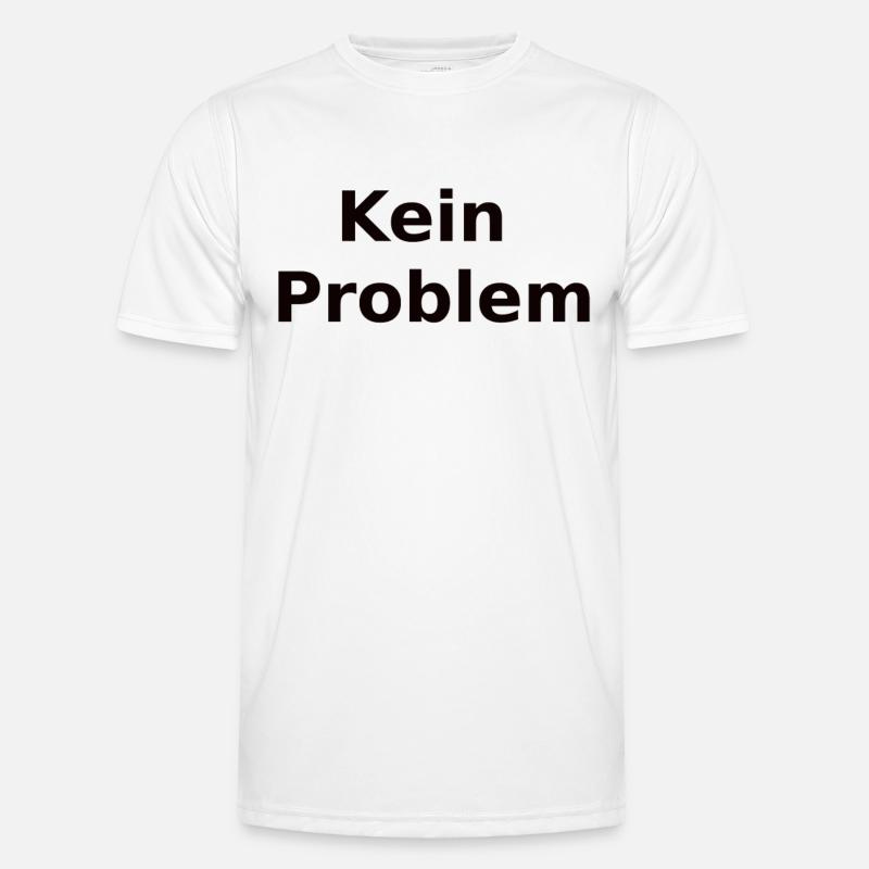 No problem - Men's Functional T-Shirt - white