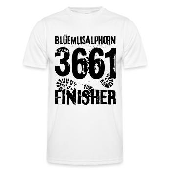 Blüemlisalphorn Blümlisalp Randonnée Oberland bernois - T-shirt sport Homme - blanc - Devant - AI Model Male 178 dark (178cm)