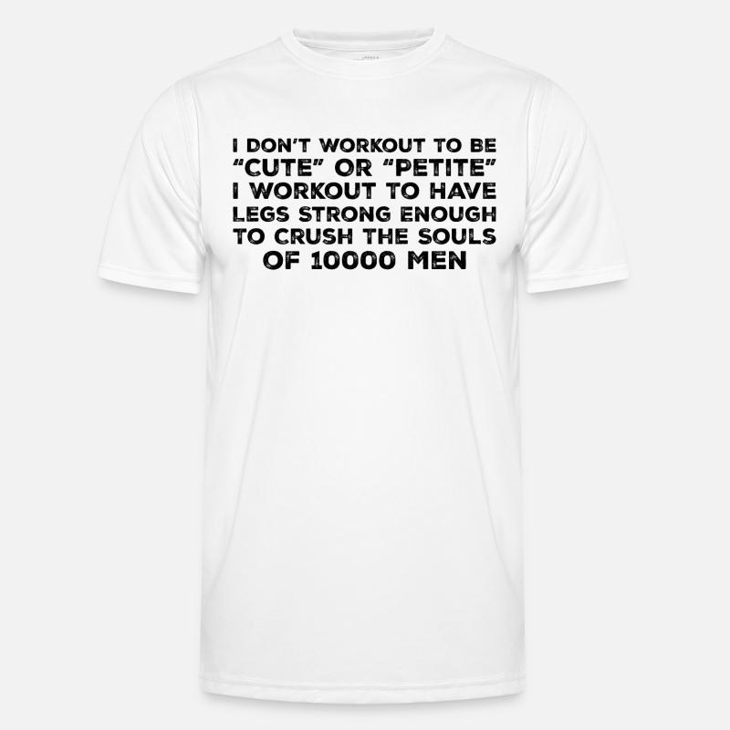 Ich trainiere nicht, um süß oder zierlich zu sein - Workout Männer Funktions-T-Shirt