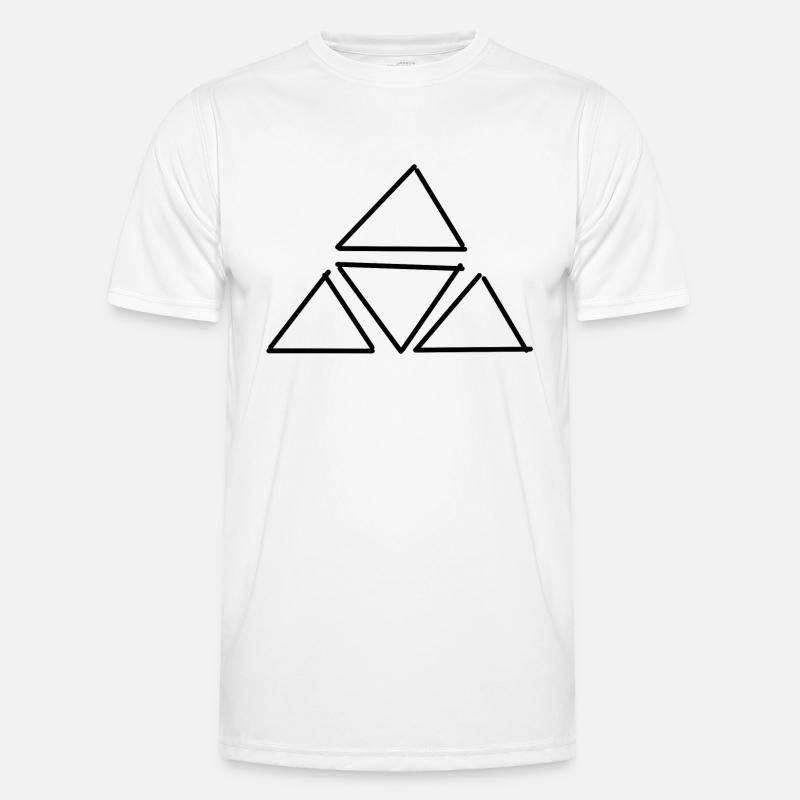 Triangle forme T-shirt sport Homme