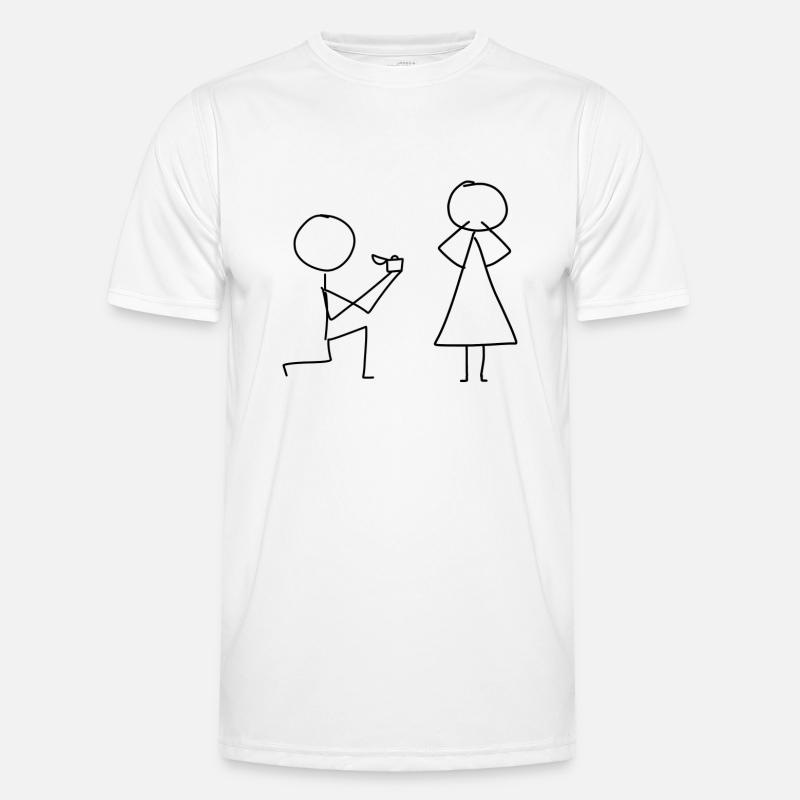 Demande de mariage T-shirt sport Homme