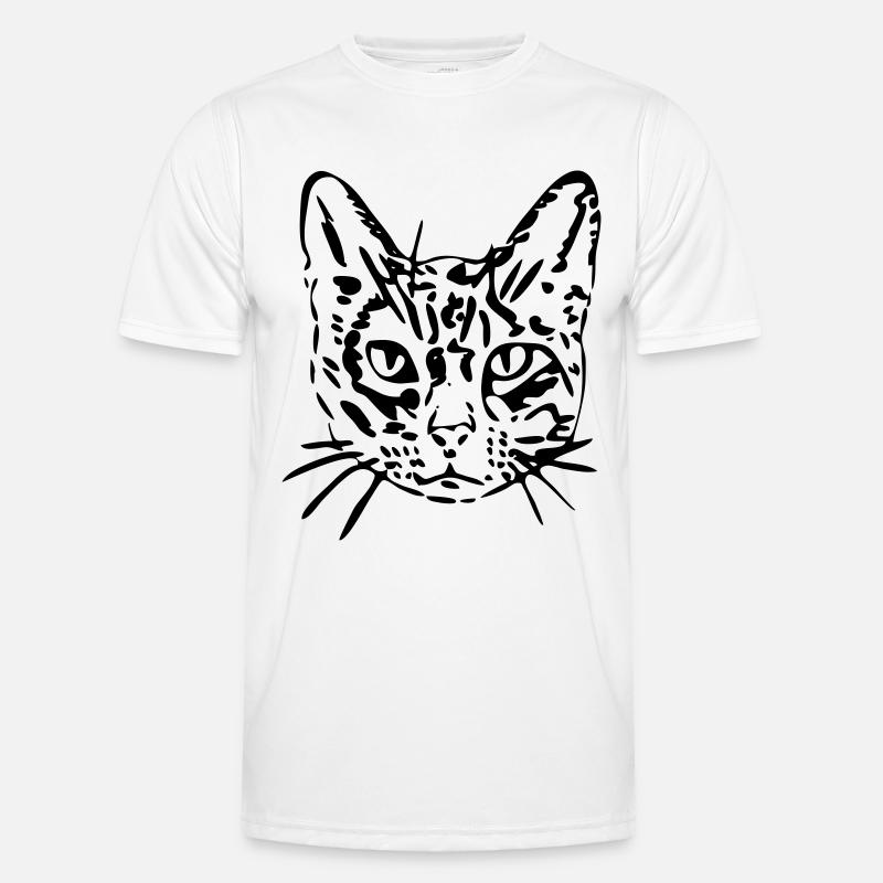 Katze, Mieze, Miezekatze, Geschenk, Geschenkidee - Männer Funktions-T-Shirt - Weiß