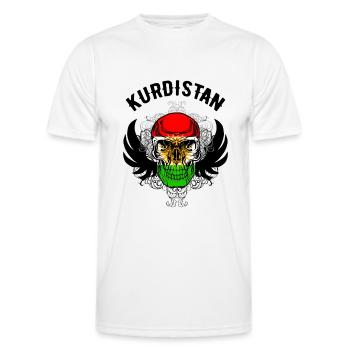 Kurdistan Flagge Bakur Bashur Rojava Rojhlt Newroz - Männer Funktions-T-Shirt - Weiß - Vorne - AI Model Male 178 dark (178cm)