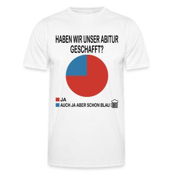 Abitur 2023 Abschlussklasse - Männer Funktions-T-Shirt - Weiß - Vorne - AI Model Male 178 dark (178cm)