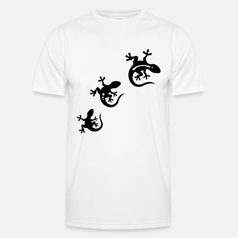 GECKO trio - Men's Functional T-Shirt - white