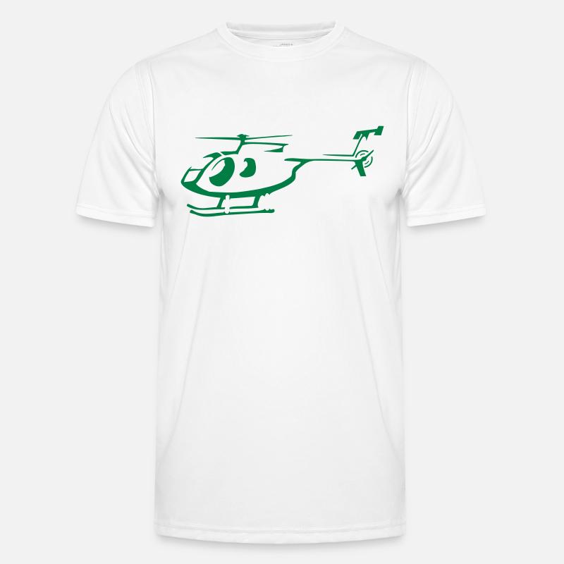 hubschrauber Männer Funktions-T-Shirt