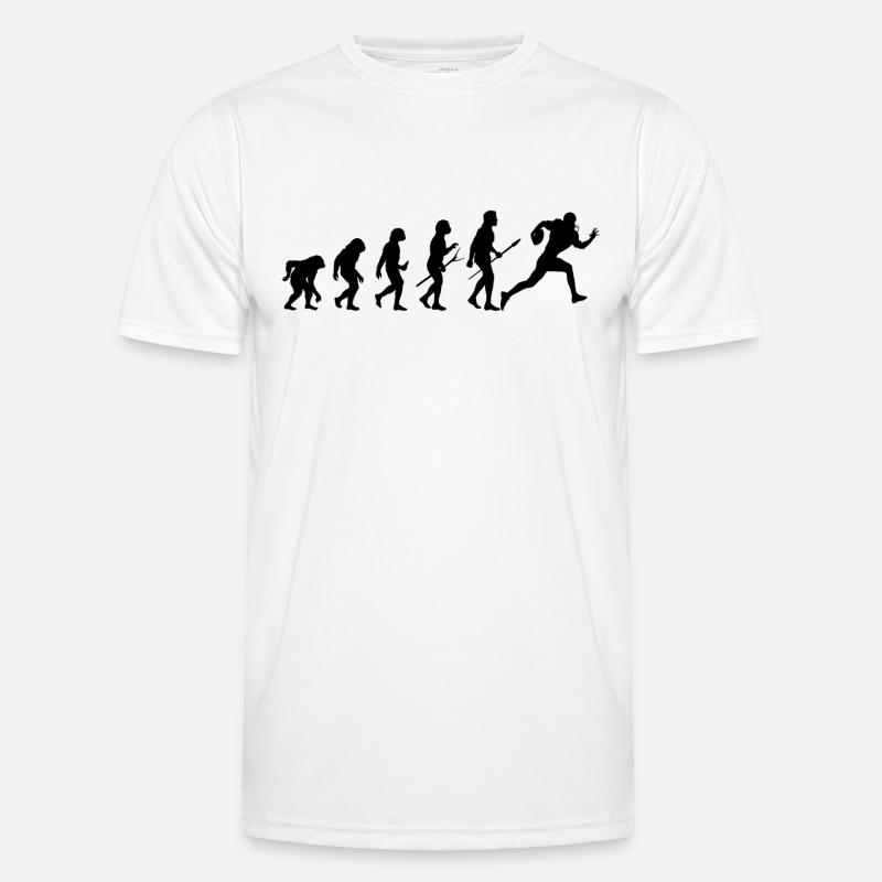 rugby evolution - Men's Functional T-Shirt - white