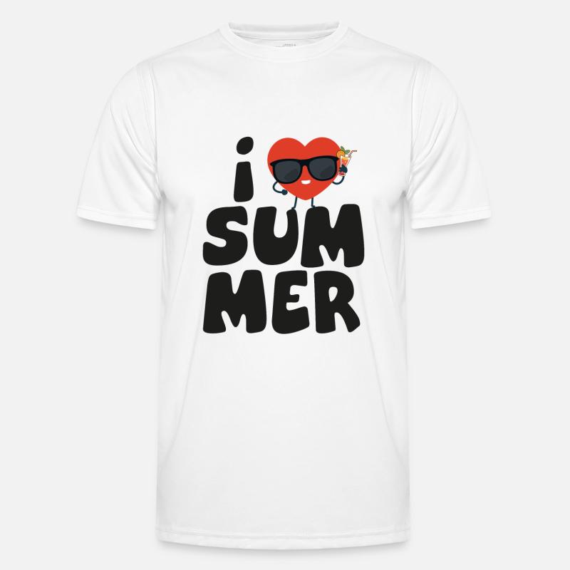 Liebe Sommer2 Männer Funktions-T-Shirt