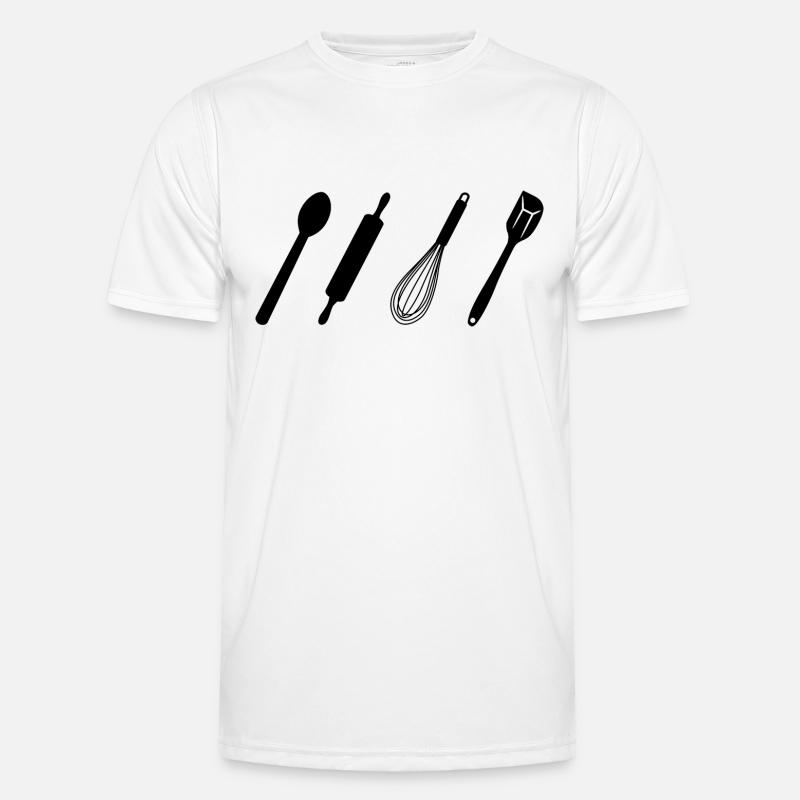 Baking Tools - Men's Functional T-Shirt - white
