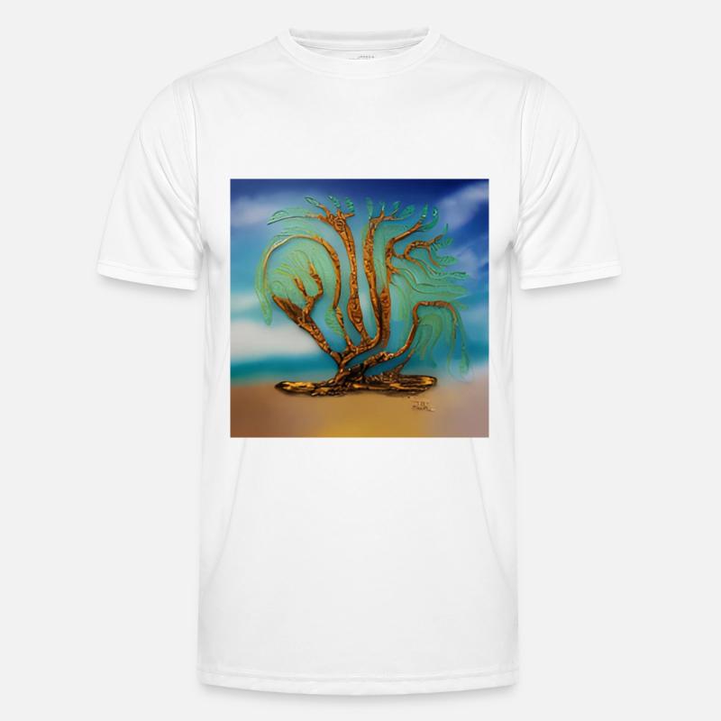 Alter Baum im Sommer Männer Funktions-T-Shirt