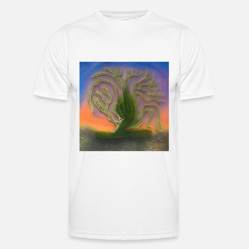 old tree in a sunny day Men's Functional T-Shirt