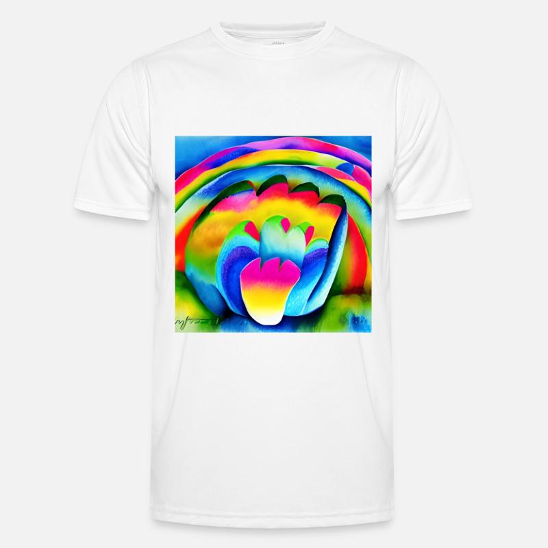 rainbow during easter - Men's Functional T-Shirt - white