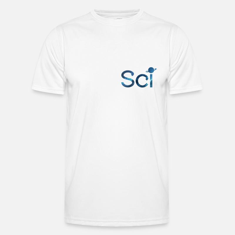 "Sci" Scicraft Server Merchandise - Men's Functional T-Shirt - white
