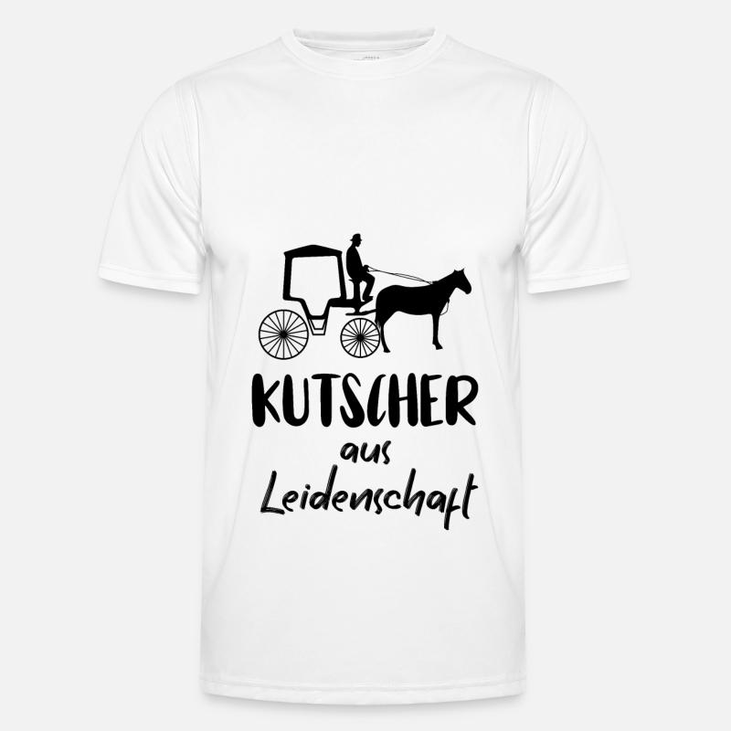 Kutscher Kutsche Pferdekutscher Kutschieren Männer Funktions-T-Shirt