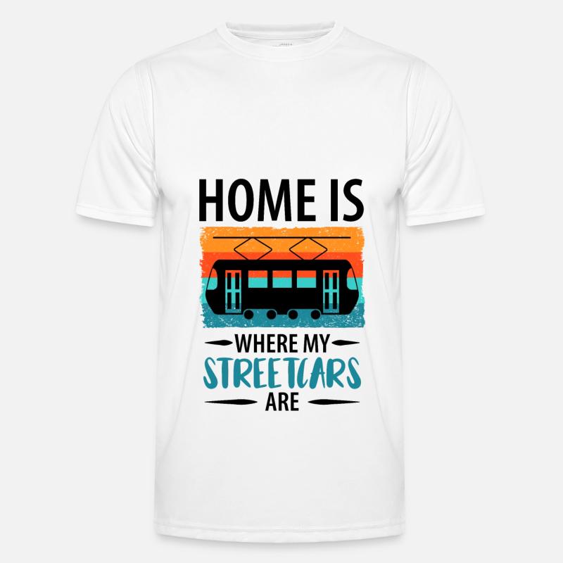 Tram Driver Tram Light Rail Tram Men's Functional T-Shirt
