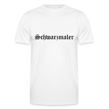 Gothic Ästhetik schwarze Schwarzmaler dark wave - Männer Funktions-T-Shirt - Weiß - Vorne - AI Model Male 178 dark (178cm)
