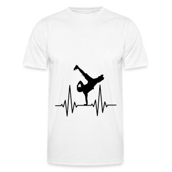 Breakdance Breakdancer Hip Hop Cadeau - T-shirt sport Homme - blanc - Devant - AI Model Male 178 dark (178cm)